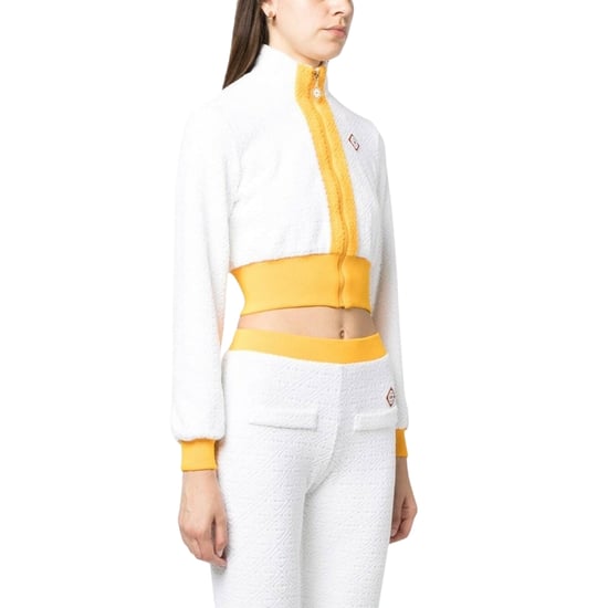 Chaqueta Deportiva Blanca Con Cremallera Y Monograma De Casablanca - Image 3
