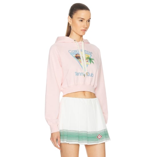 Sudadera Corta Con Estampado De Casablanca, Sudadera Rosa Pálido Del Afro Cubism Tennis Club - Image 3