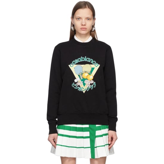 Sudadera Negra Con Bordado Del Club De Ping Pong De Casablanca - Image 2