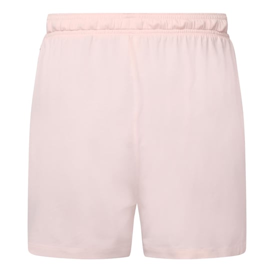 Pantalones cortos de pijama de algodón elástico para mujer en rosa - Image 2