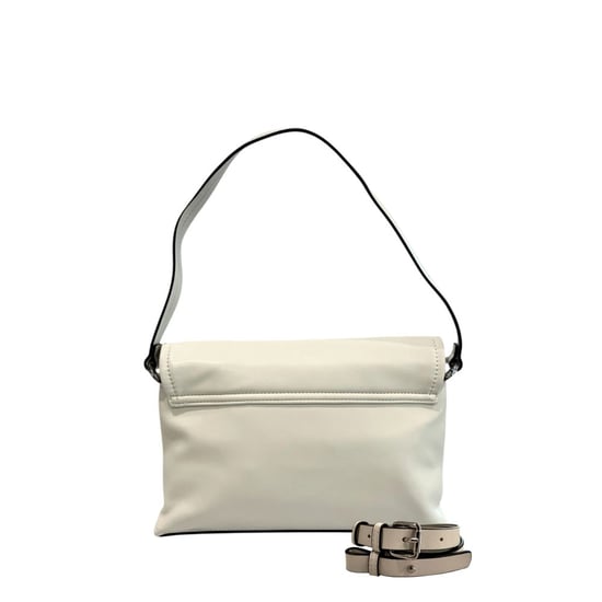 Bolso de hombro para mujer Twinset blanco de PU - Image 3