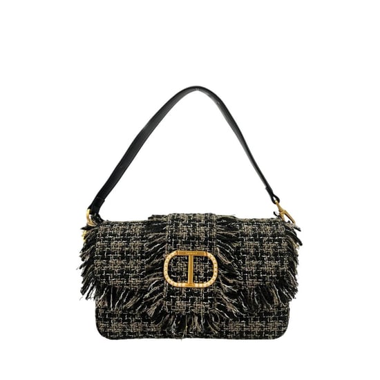 Bolso de Hombro de Mujeres Twinset Negro de PU - Image 1