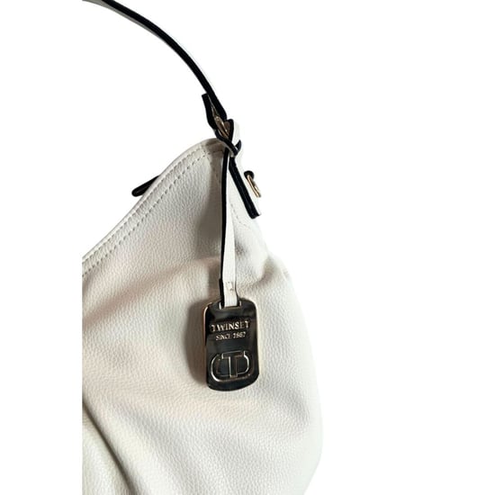 Bolso de hombro para mujer Twinset blanco de PU - Image 6