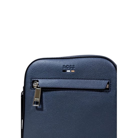 Bolso mensajero de poliuretano reciclado Hugo Boss Blue - Image 5