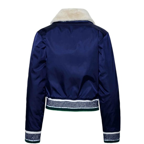 Chaqueta Bomber De Nailon Azul Marino De Casablanca - Image 2