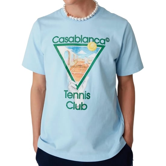 Camiseta Azul Con Icono Del Tenis Metafísico De Casablanca - Image 3