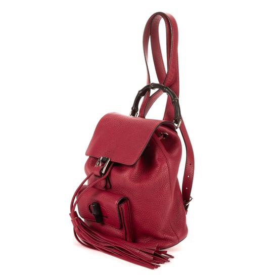 Gucci Bamboo Tassel Backpack en Fucsia Cuero de ternero - Image 2
