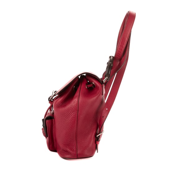 Gucci Bamboo Tassel Backpack en Fucsia Cuero de ternero - Image 3
