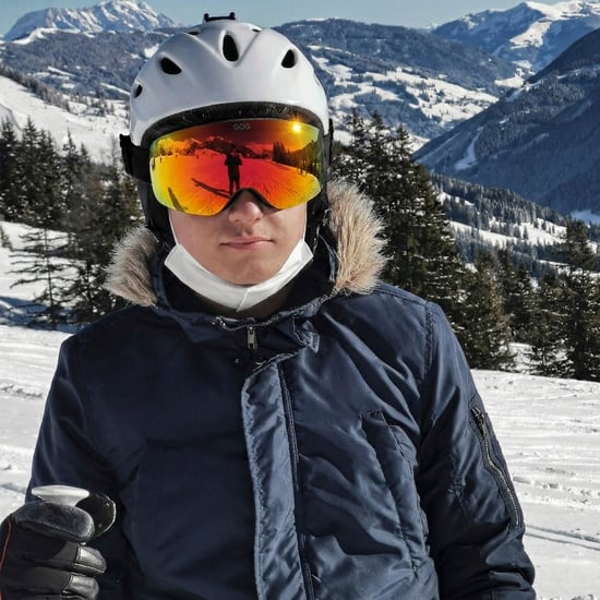 Gafas de esquí y snowboard UV400 unisex con lente doble de espejo antiniebla magnética - Image 5