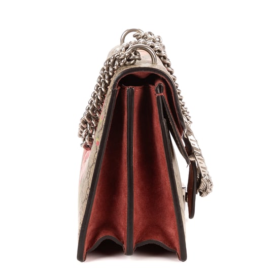 Gucci Blooms Dionysus Small en Beige/Borgoña Lienzo recubierto - Image 4