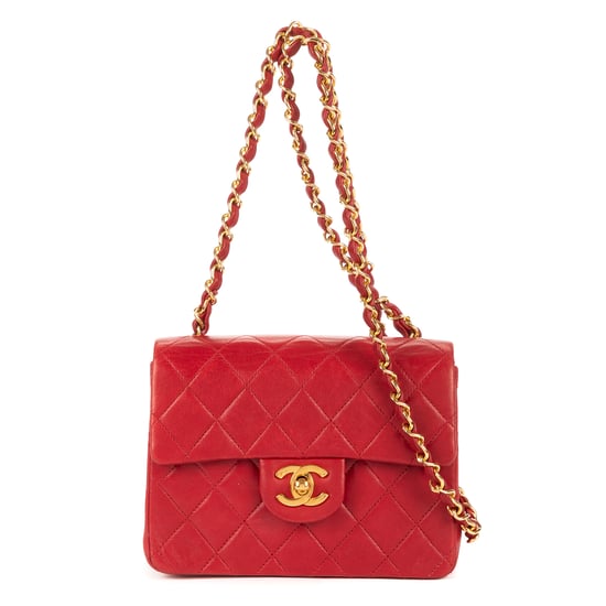 Chanel Timeless Mini en Red Cuero de ternero - Image 1