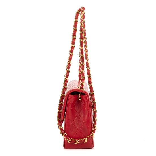Chanel Timeless Mini en Red Cuero de ternero - Image 3
