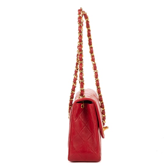 Chanel Timeless Mini en Red Cuero de ternero - Image 4