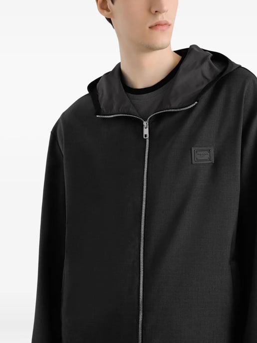 Chaqueta de Mezcla de Lana Estirable en Carbón - Image 2