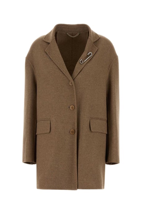 Blazer de mezcla de lana camel - Image 2