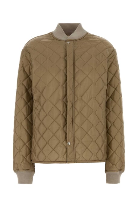 Chaqueta Bomber de Nylon Beige - Image 1