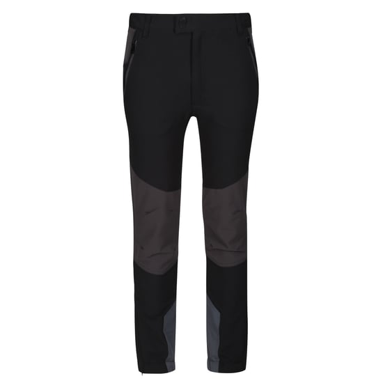 Regatta Childrens/Kids Tech Mountain Hiking Trousers (Black/Ash) - Image 1