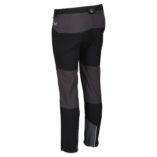 Regatta Childrens/Kids Tech Mountain Hiking Trousers (Black/Ash) - Image 3