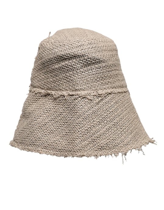 Sombrero de Cubo de Lino con Detalle Desteñido - Image 3