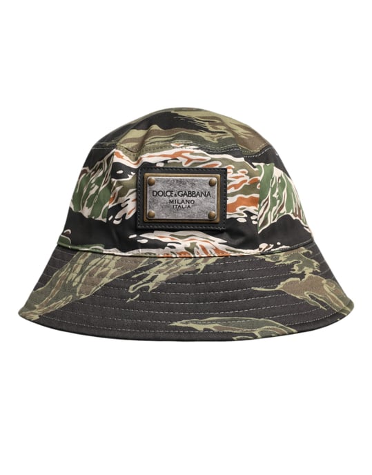 Sombrero de Cubo Camuflaje con Parche de Logo - Image 2