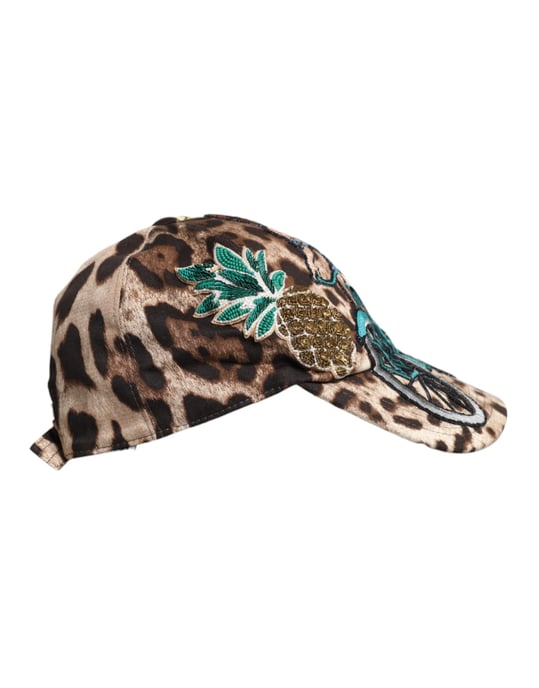 Gorra de bicicleta con estampado de leopardo - Image 4