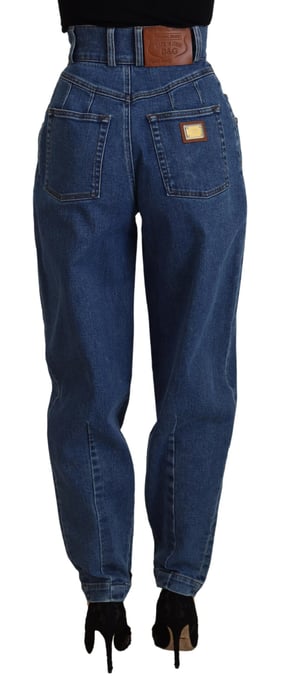 Jeans de mezclilla de tiro alto con pliegues - Image 3