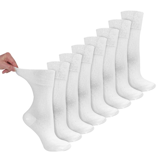 8 Pares de Calcetines Diabéticos para Damas de Bambú | Calcetines Suaves de Confort Sin Presión - Image 1