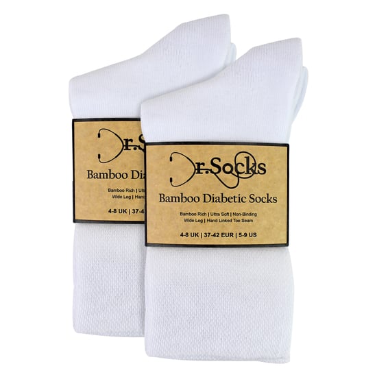8 Pares de Calcetines Diabéticos para Damas de Bambú | Calcetines Suaves de Confort Sin Presión - Image 2