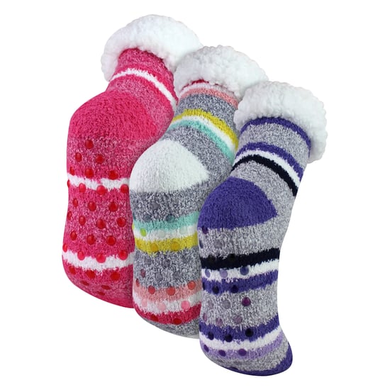 3 Pares de Calcetas Suaves y Abultadas para Mujeres | Calcetines de Casa Cálidos y Confortables - Image 1