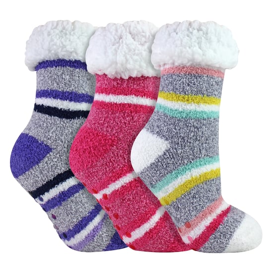 3 Pares de Calcetas Suaves y Abultadas para Mujeres | Calcetines de Casa Cálidos y Confortables - Image 3