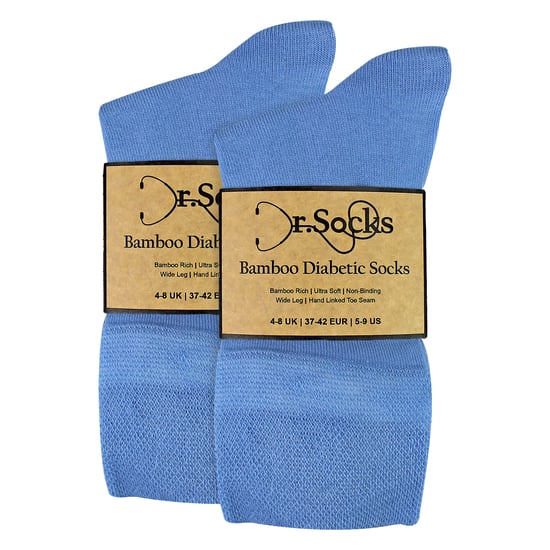 Calcetines Diabéticos de Bambú para Damas - Paquete de 8 Pares | Calcetines Suaves y de Confort Sin Presión - Image 2