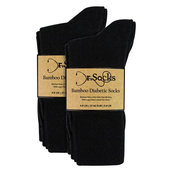 8 Pares de Medias de Bambú para Diabéticas | Medias Suaves sin Compresión - Image 2