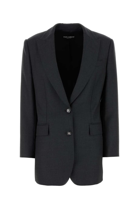 Blazer de lana de grafito - Image 1