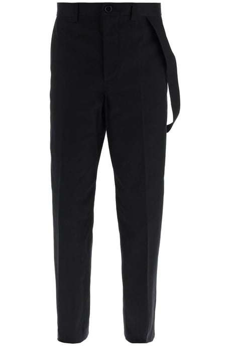 Pantalón de pierna ancha de algodón negro - Image 2