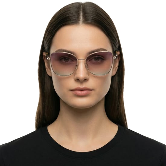 Gafas de sol cuadradas de metal para mujer LJ141S - Image 3