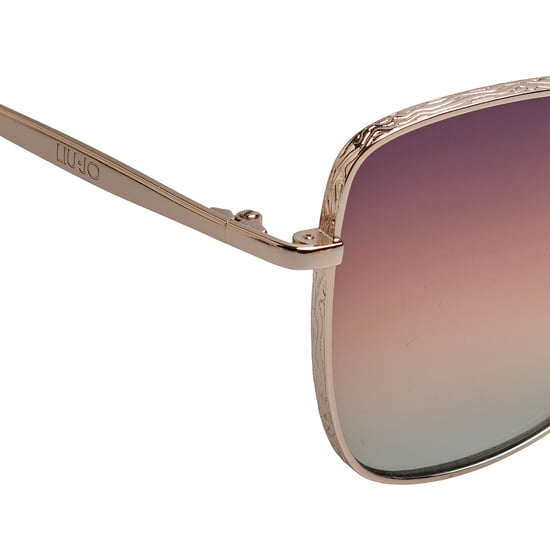Gafas de sol cuadradas de metal para mujer LJ141S - Image 4