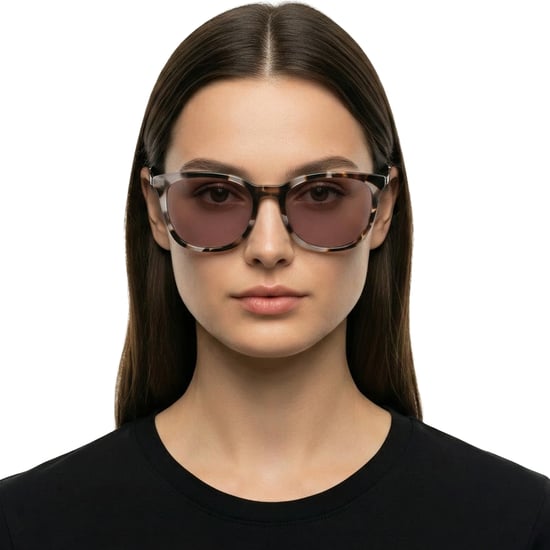 Gafas de sol cuadradas para mujer con varillas de metal DK708S N - Image 3