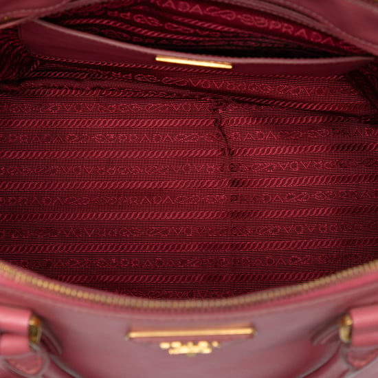 Bolso satchel de doble cremallera Galleria Saffiano Lux mediano de segunda mano - Image 4