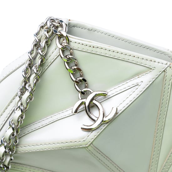 Clutch de muñeca de piel de cordero perlada de segunda mano Midnight Swim - Image 6