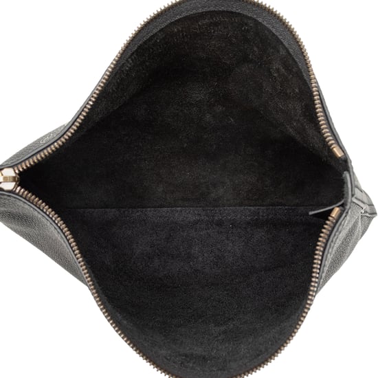 Cartera de mano con logo de cuero mediana de segunda mano - Image 4
