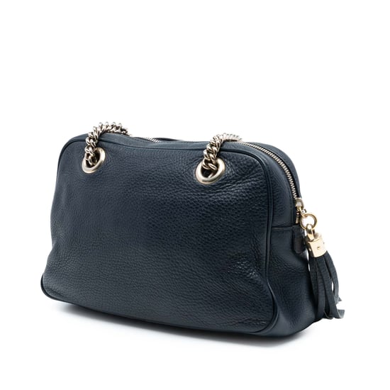Bolso de hombre de cuero Soho con cadena y cremallera de segunda mano - Image 2