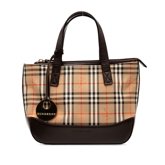 Bolso de mano de lona con estampado Haymarket de segunda mano - Image 1