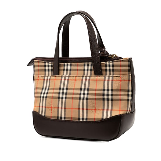 Bolso de mano de lona con estampado Haymarket de segunda mano - Image 2