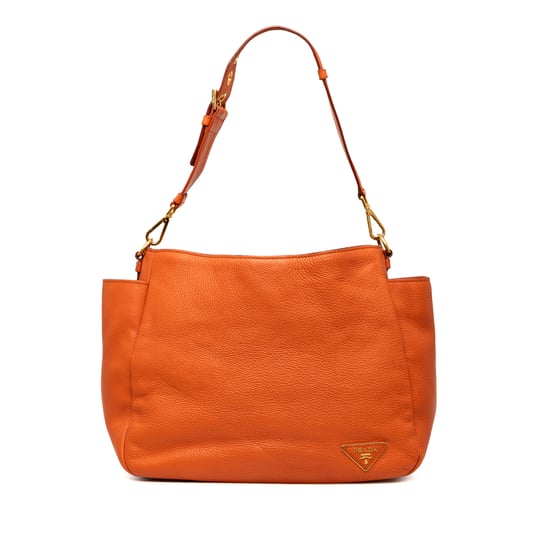 Bolso de Hombro con Bolsillo Lateral Vitello Daino de Segunda Mano - Image 1