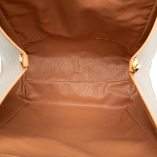 Bolso Tote de Lona Recubierta de Macadam de Segunda Mano - Image 4