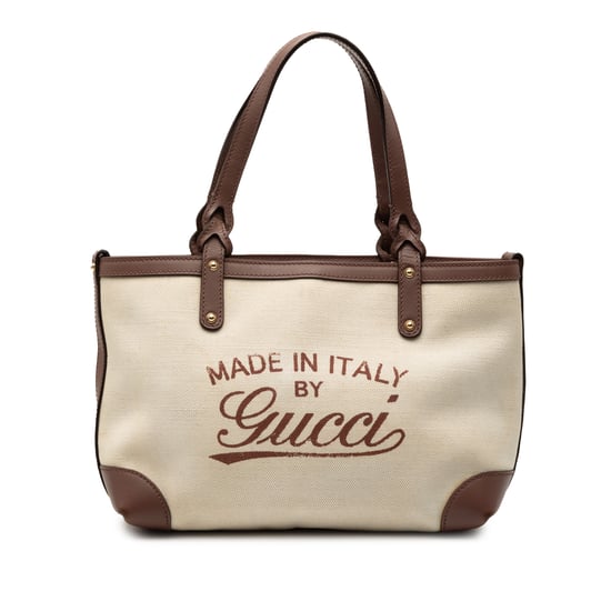 Bolso de artesanía de lona pequeño con logotipo de segunda mano - Image 2