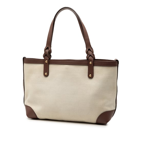 Bolso de artesanía de lona pequeño con logotipo de segunda mano - Image 3