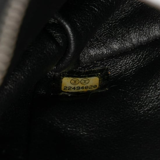 Bolso de compra de cadena con cremallera de tweed y resina de segunda mano - Image 6