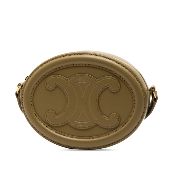 Bolso bandolera ovalado Cuir Triomphe de piel de ternera pequeña de segunda mano - Image 2