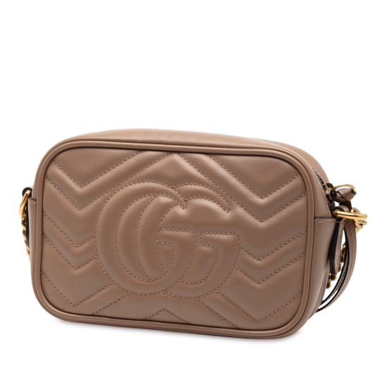 Mini GG Marmont Matelassé de Piel de Segunda Mano Crossbody - Image 2